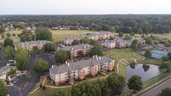 Drone View at Quail Ridge Apartment Homes, Bartlett